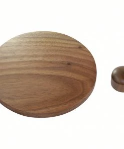 Walnut Lid And Knob For Ascaso Grinders Tea