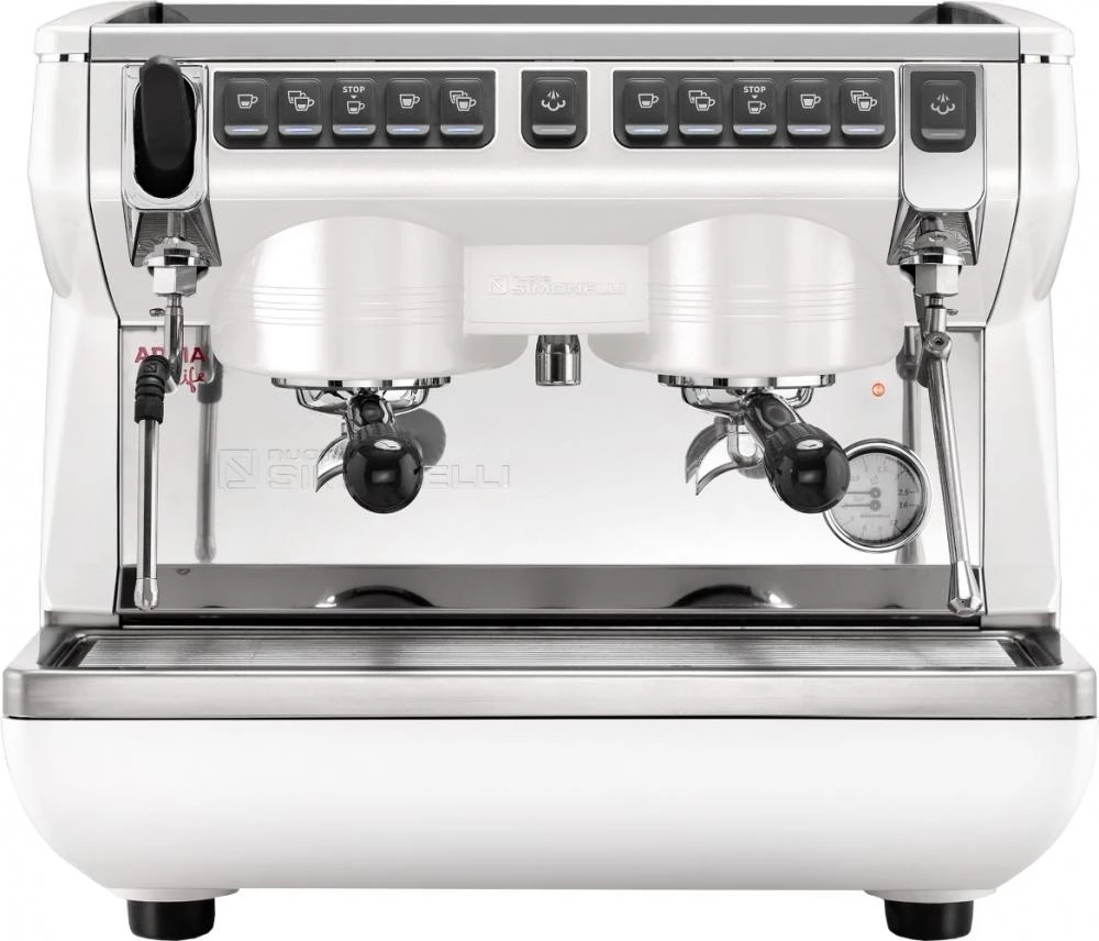 Nuova Simonelli Appia Life - 2 Group Compact - Volumetric W/ Easy Cream - White Pearl 3 Nuova Simonelli Appia Life - 2 Group Compact - Volumetric W/ Easy Cream - White Pearl