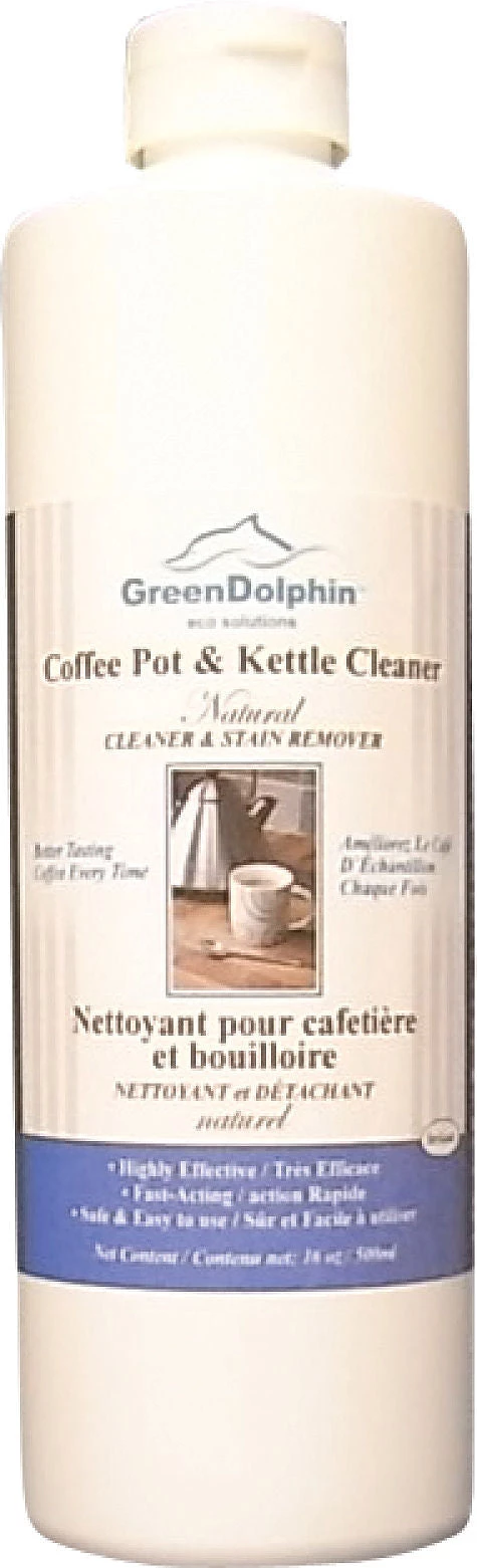 Urnex Green Dolphin Coffee Pot And Kettle Cleaner / Descaler - 500ml 3 Urnex Green Dolphin Coffee Pot And Kettle Cleaner / Descaler - 500ml