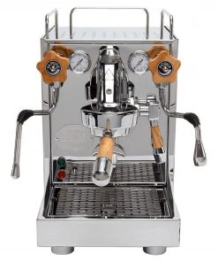 Tea ECM Mechanika V Slim Espresso Machine With Olive Wood Accessories