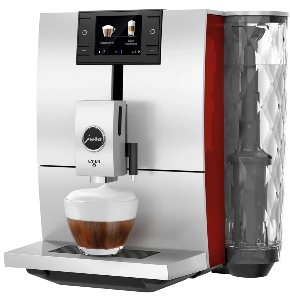 Jura Ena 8 Super Automatic Espresso Machine - Sunset Red 3 Jura Ena 8 Super Automatic Espresso Machine - Sunset Red