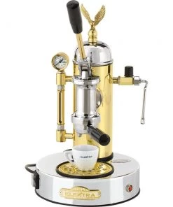 Elektra Micro Casa A Leva - Chrome & Brass Tea