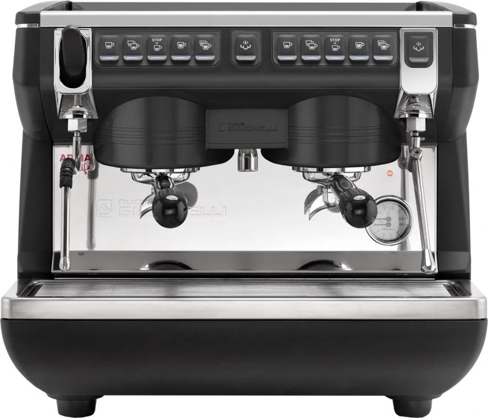 Nuova Simonelli Appia Life - 2 Group Compact - Volumetric W/ Easy Cream - Black 4 Nuova Simonelli Appia Life - 2 Group Compact - Volumetric W/ Easy Cream - Black