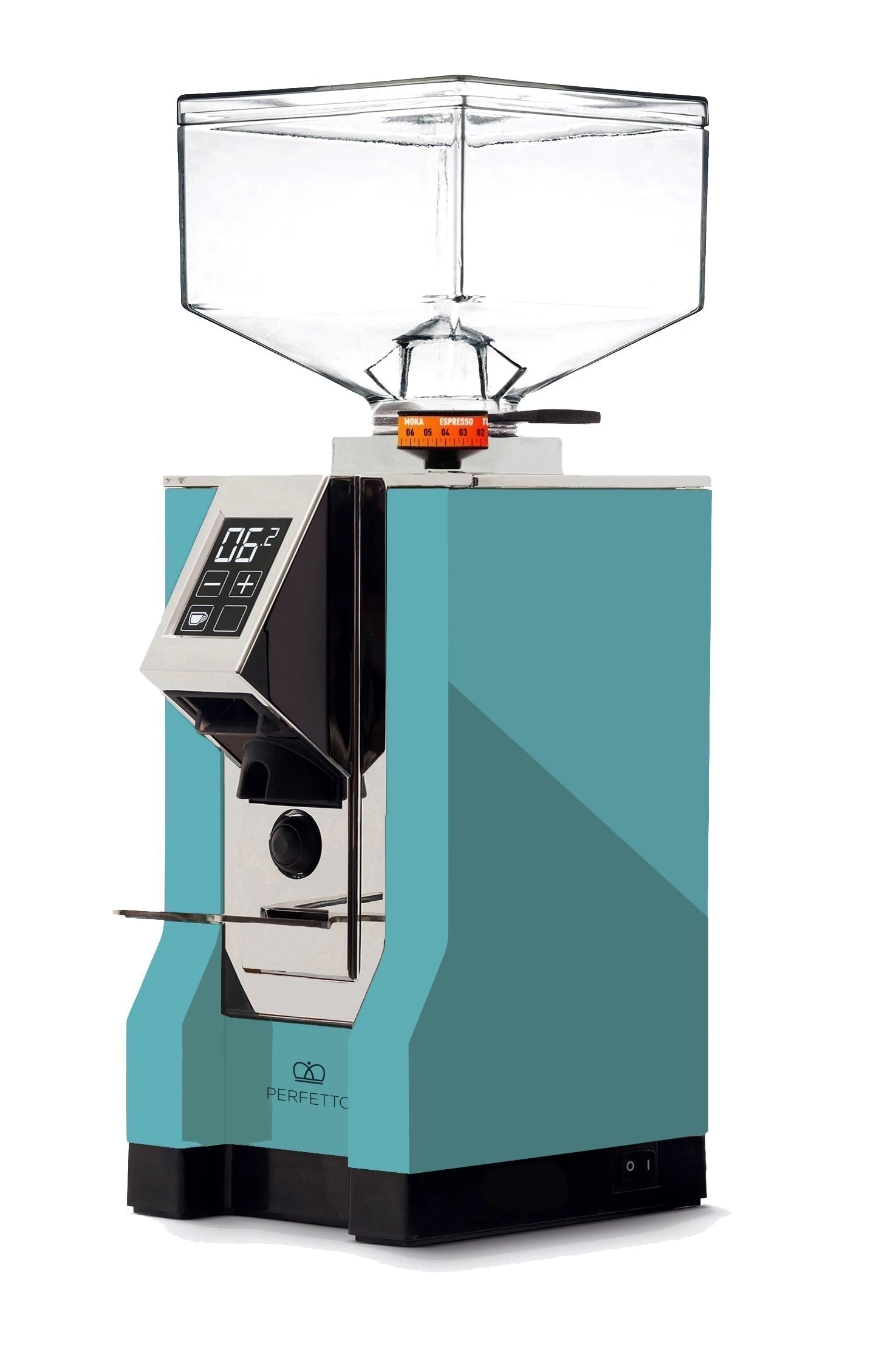 Eureka Mignon Perfetto Burr Grinder - Tiffany Blue Tea 3 Eureka Mignon Perfetto Burr Grinder - Tiffany Blue Tea