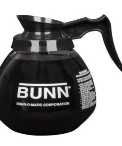 Bunn Glass Coffee Decanter - 1.9L - Case Of 3 - Black Commercial
