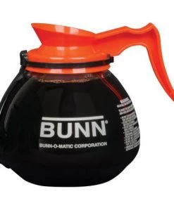 Commercial Bunn Glass Coffee Decanter W/RFID - 1.9L - Case Of 3 - Orange
