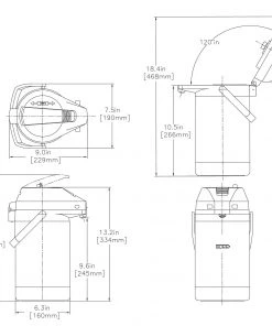 Commercial Bunn Lever Action Thermal Airpot - 2.5L