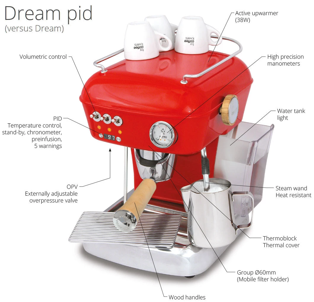 Ascaso Dream W/PID - Polished Tea 4 Ascaso Dream W/PID - Polished Tea