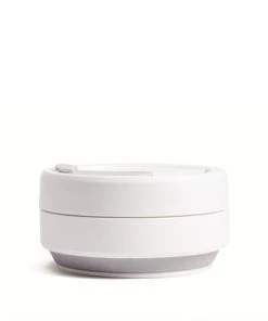 Stojo Collapsible Pocket Cup - White/Dove