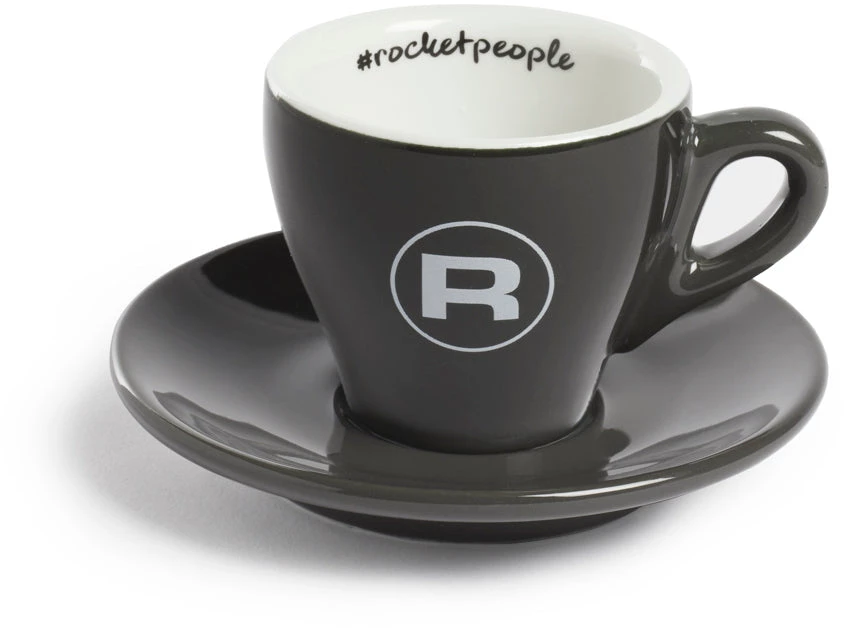 Tea Rocket Flat White Cups - Hashtag Series - Set Of 6 - Grey 3 Tea Rocket Flat White Cups - Hashtag Series - Set Of 6 - Grey
