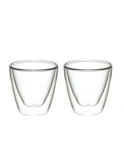 Grosche Turino Double Wall Espresso Glasses - 2.4 Oz Tea