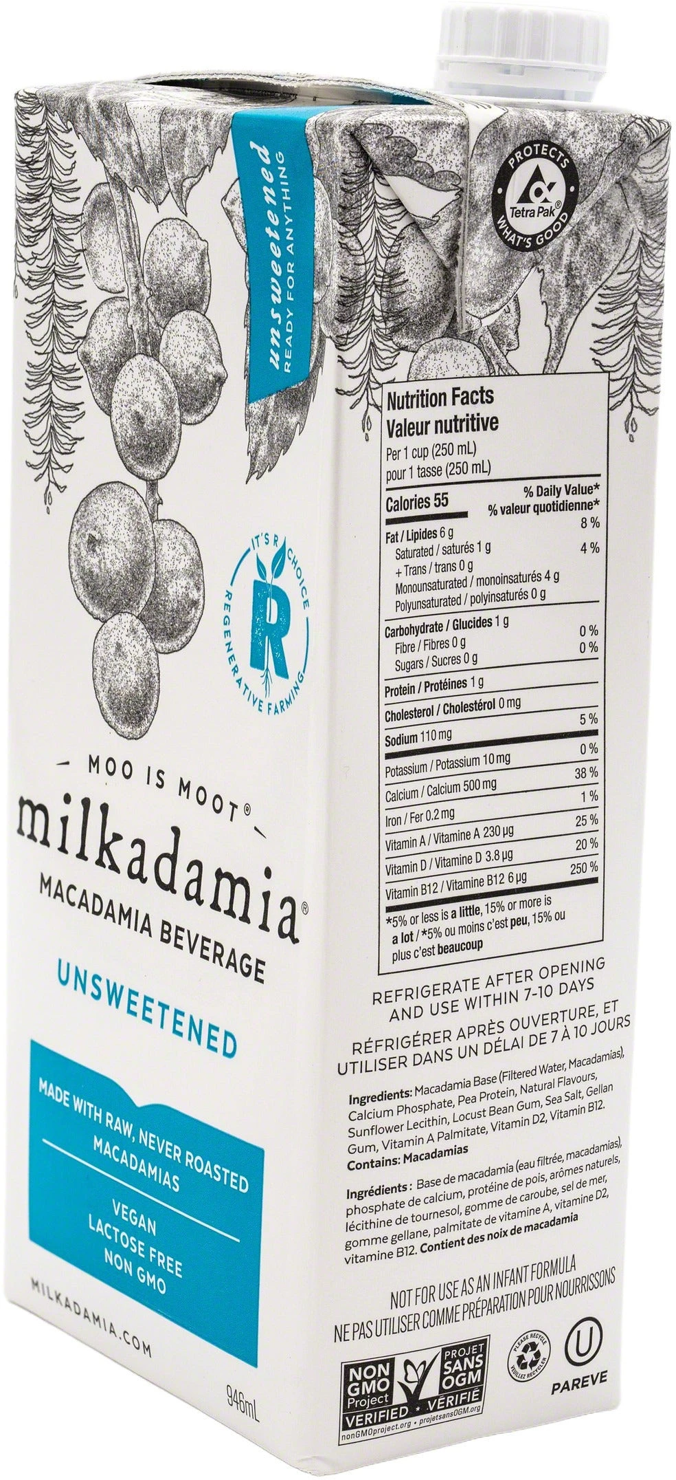 Milkadamia Latte Da Barista - 32 Oz Unsweetened Macadamia Milk Tea 5 Milkadamia Latte Da Barista - 32 Oz Unsweetened Macadamia Milk Tea