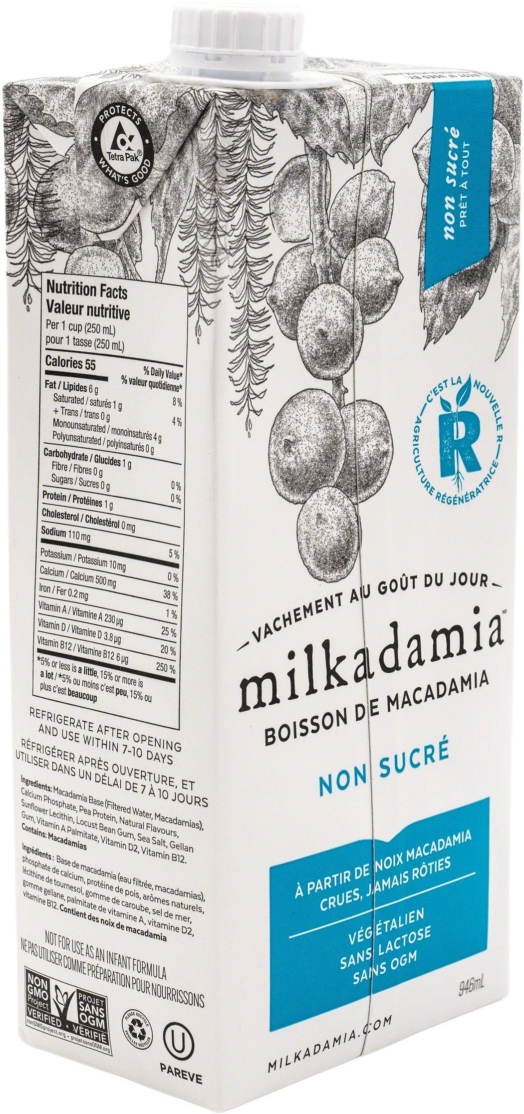 Milkadamia Latte Da Barista - 32 Oz Unsweetened Macadamia Milk Tea 6 Milkadamia Latte Da Barista - 32 Oz Unsweetened Macadamia Milk Tea