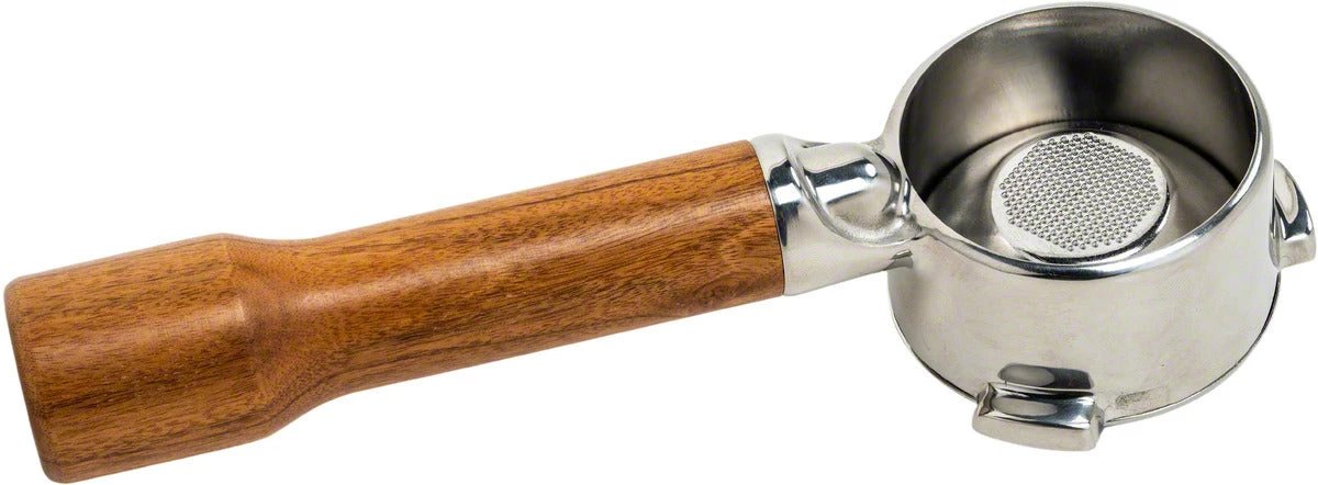 Vendor-unknown 54mm Naked (Bottomless) Portafilter W/ Wooden Handle For Breville